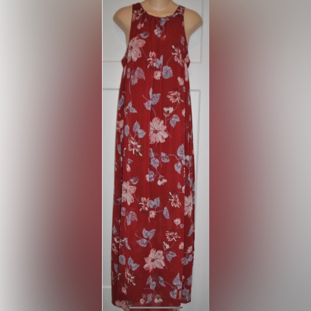 FREE PEOPLE Float Like A Sunbeam Maxi Strappy Back Boho Floral Dress size S - Picture 3 of 6